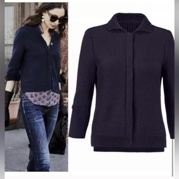 CAbi Sweaters - CAbi Pursuit Cardigan Sweater Navy Blue
Women's Size Medium